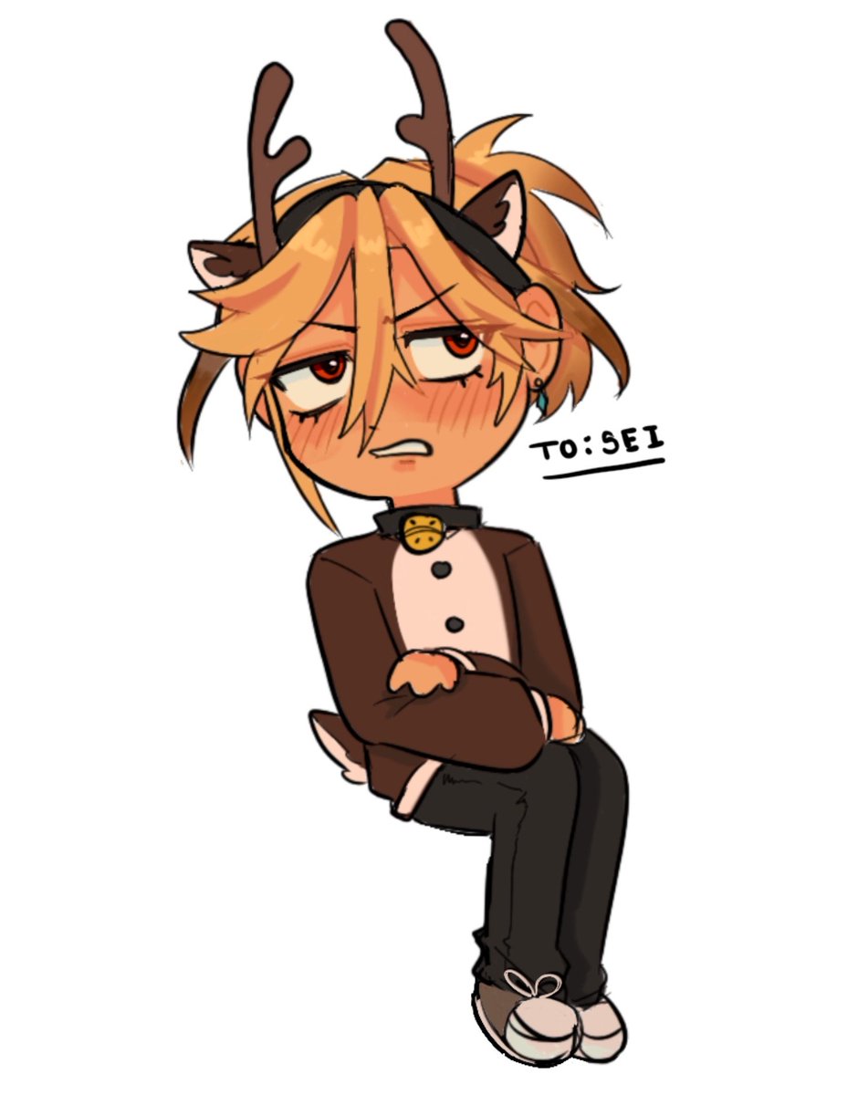 soracantype's tweet image. some Christmas chibis I gifted to friends 🥺 (left to right; bully, dr. gold, blossom, gin)