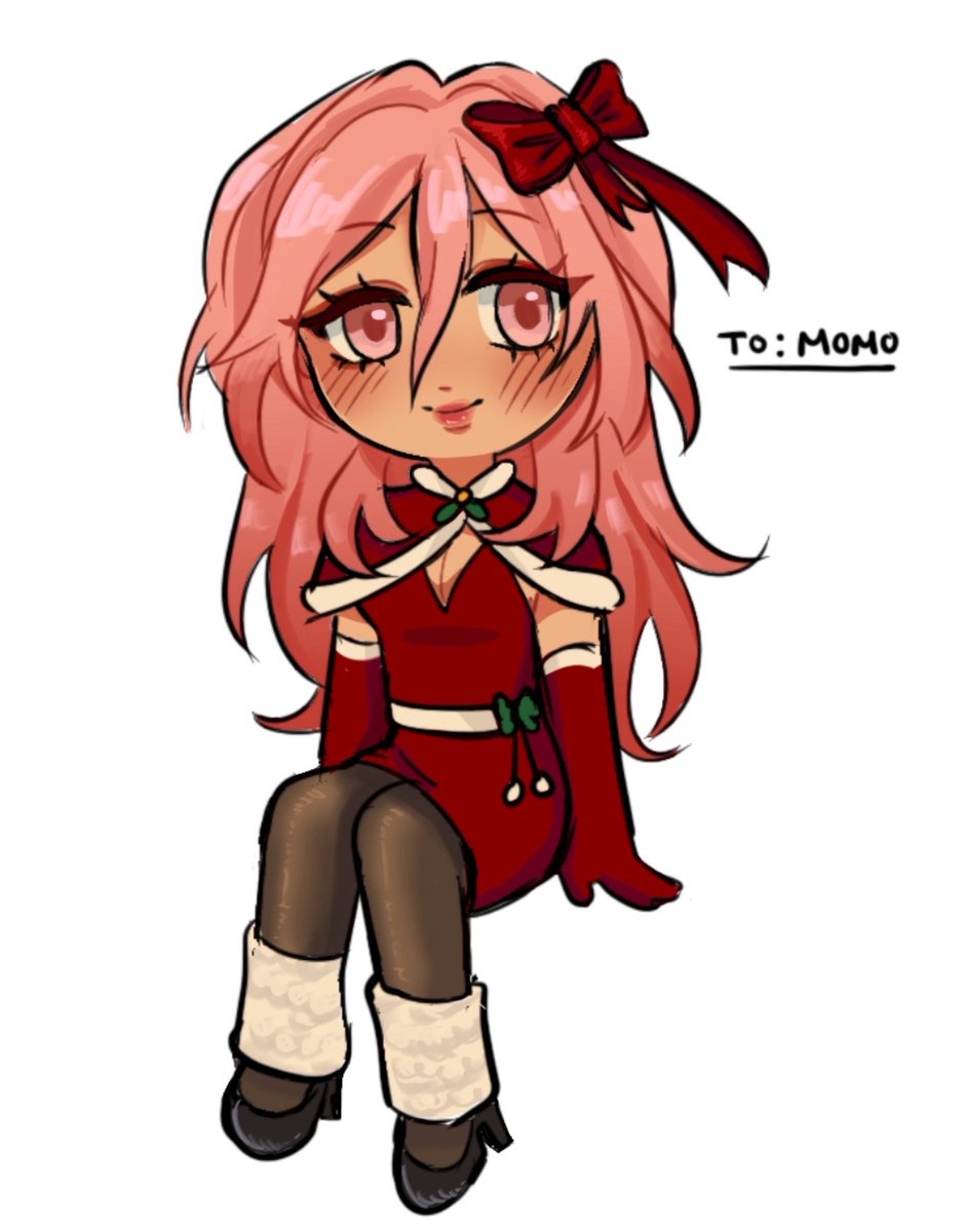 soracantype's tweet image. some Christmas chibis I gifted to friends 🥺 (left to right; bully, dr. gold, blossom, gin)