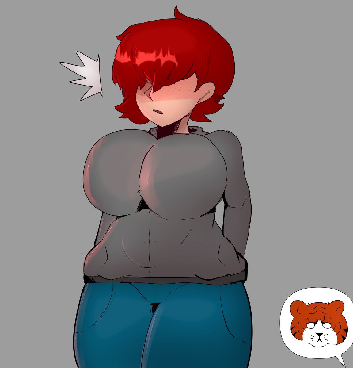 without a drawing, human (closed commissions) tweet media