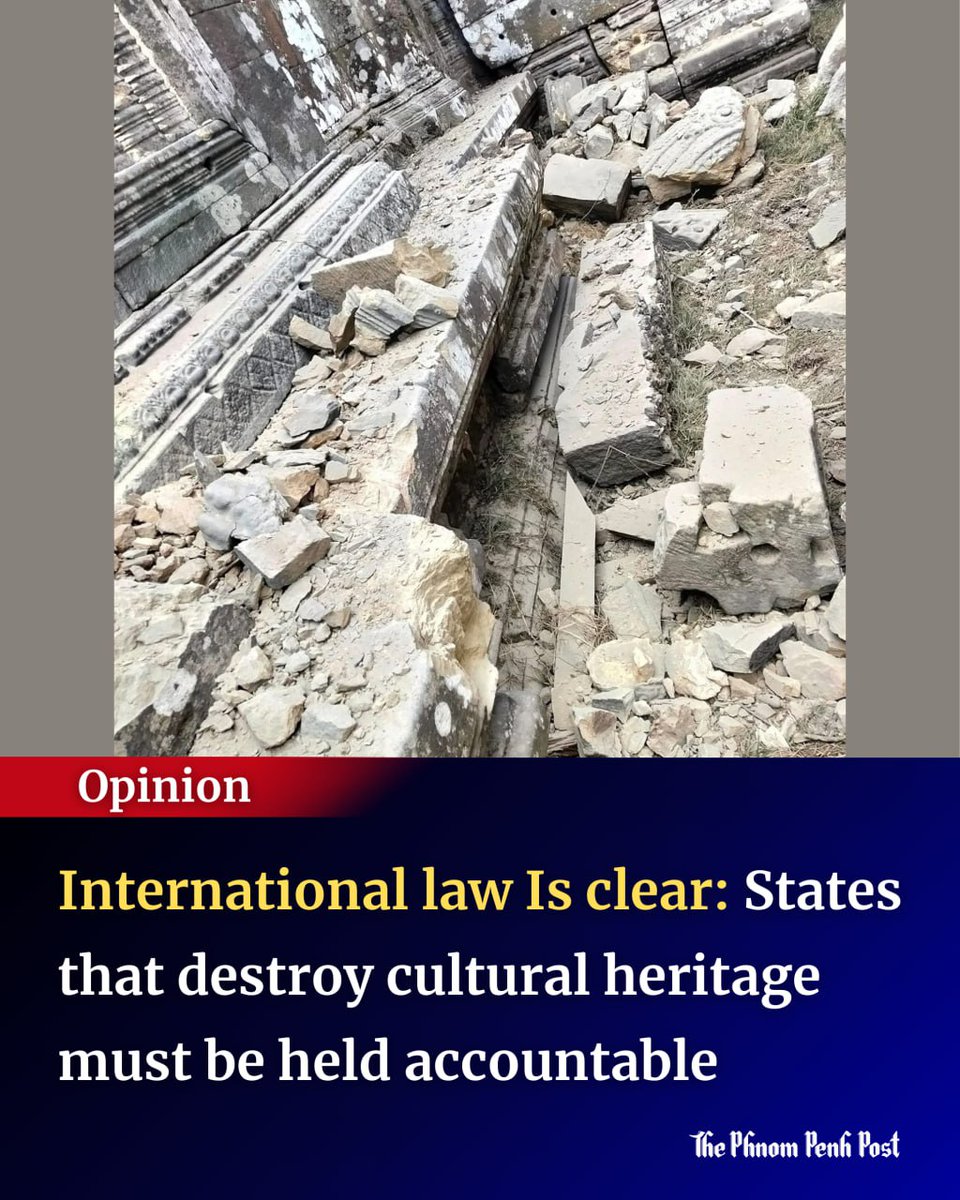 phnompenhpost's tweet photo. [Op-Ed] Around the world, conflicts continue to devastate not only communities but also the cultural heritage that defines a nation’s identity. For countries like Cambodia – home to some of humanity’s greatest historical treasures – this issue is far from abstract; it is deeply personal.

Full story: https://t.co/UoPINTOi7b