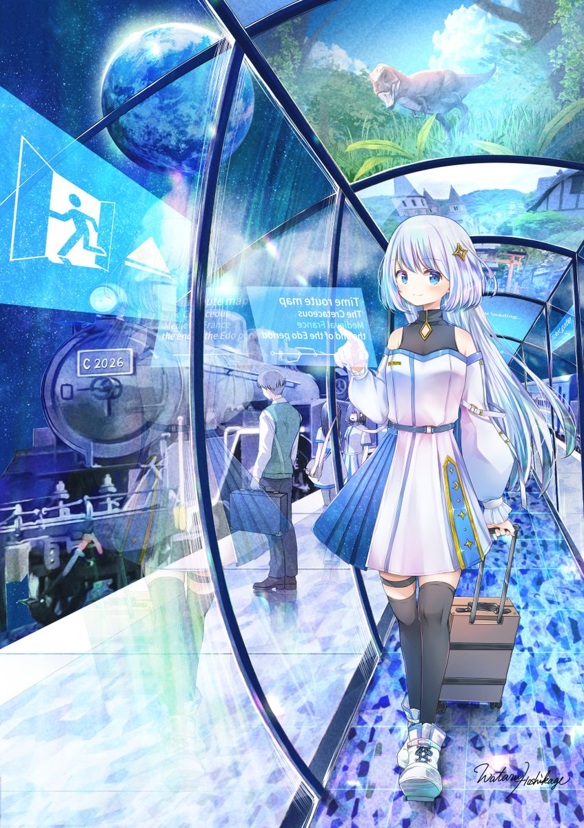 「こちらのイラストでNICイラストコンテストに入選させていただきました! 展示作品」|星影ワタルのイラスト