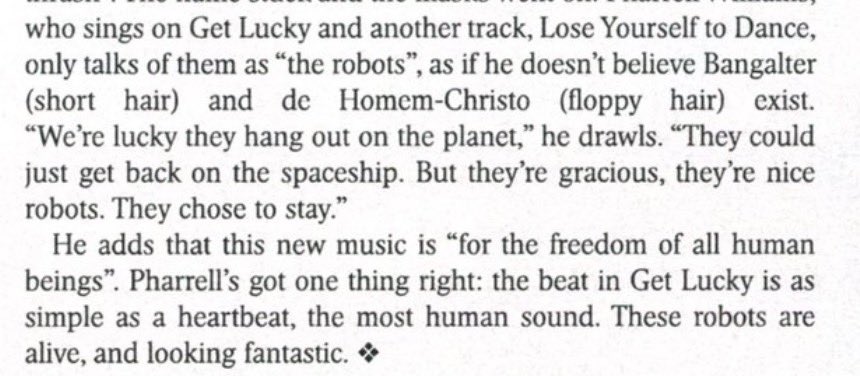 “spectacularly named partner”, “awful Tron Legacy”, the entire excerpt with Pharrell- damn the emotional whiplash from this is insane 😭