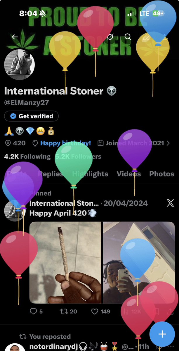 International Stoner 👽 tweet media