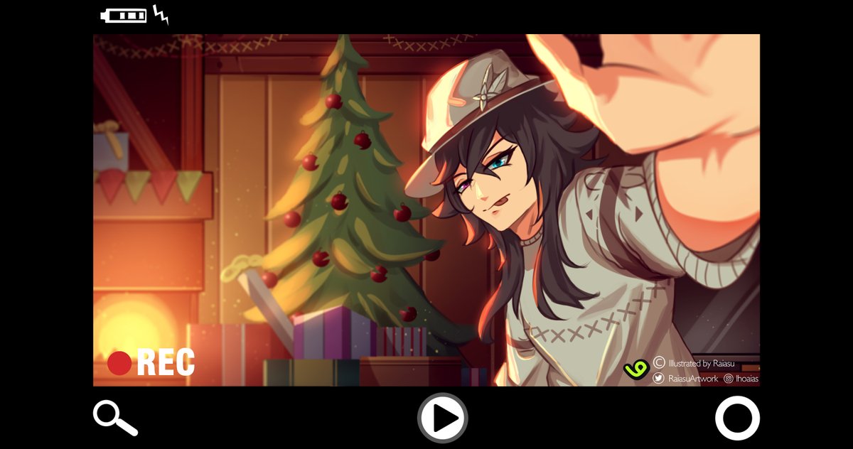 Surprise me Christmas theme for <a href="/SirZodin/">Zodin ❄🤠</a> 
Thankyou for commissioning me :3

<a href="/_VGen_/">VGen ✨ comms made easy</a> #VGenComm #originalcharacterart  #ZodinGallery