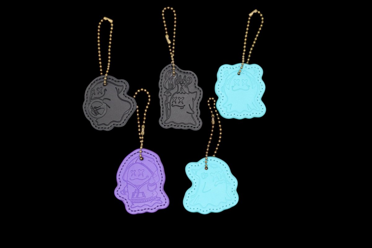 おばけの本革マスコットチャーム 新作のリリースです！ オンライン販売