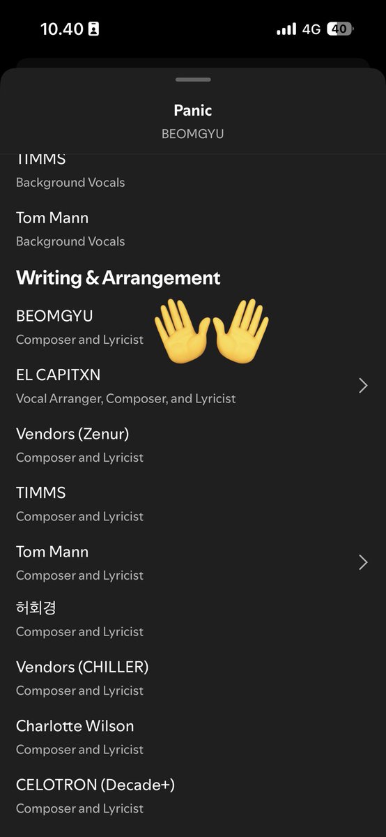 txtmitm's tweet photo. i will never forgive bighit for not promoting panic by beomgyu. beomgyu is credited as the MAIN PRODUCER, MAIN COMPOSER, AND MAIN LYRICIST. but did you see any effort from bighit to promote prod. beomgyu??? https://t.co/tJLMTCRRJk