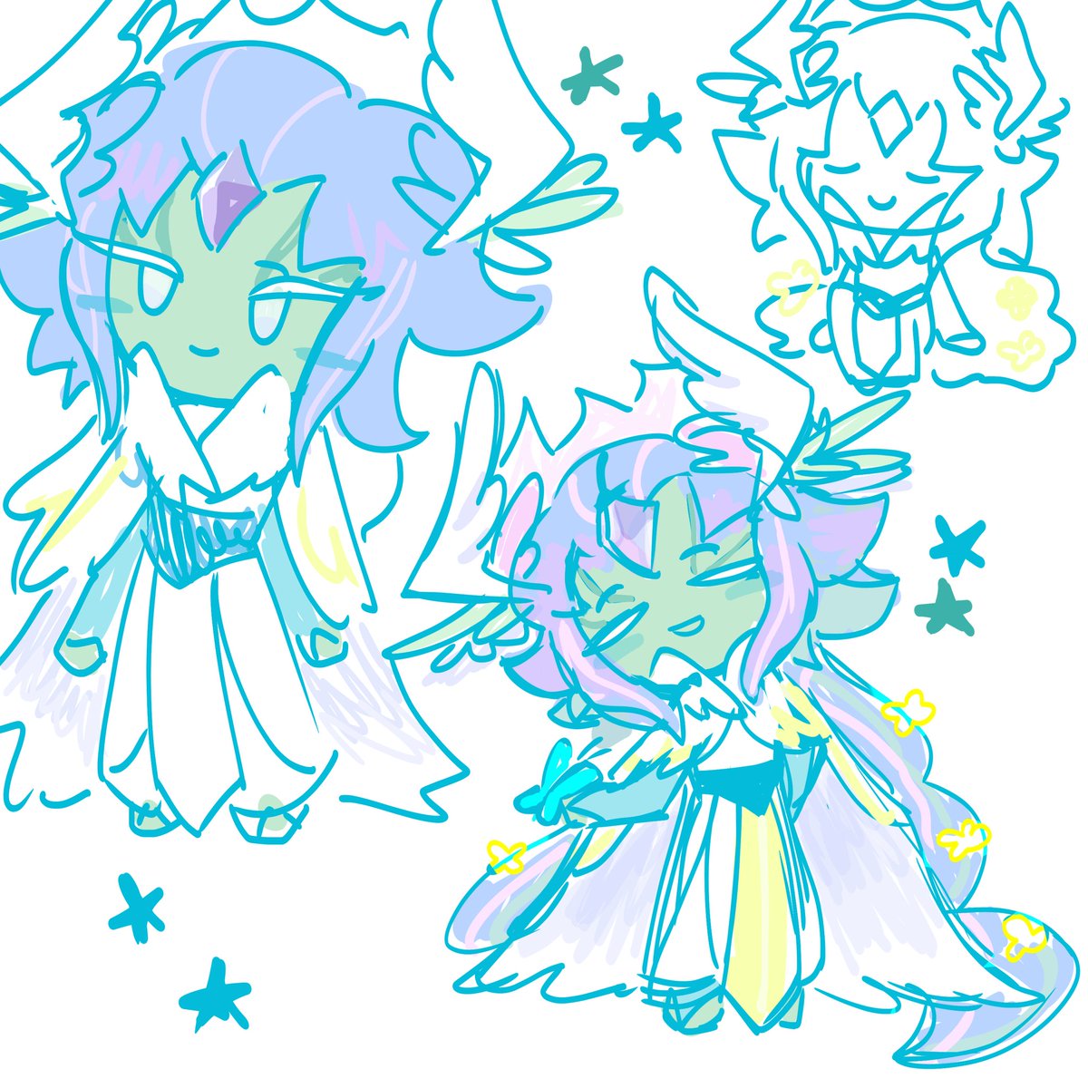 have some zephyr doodles,, im gonna post something later