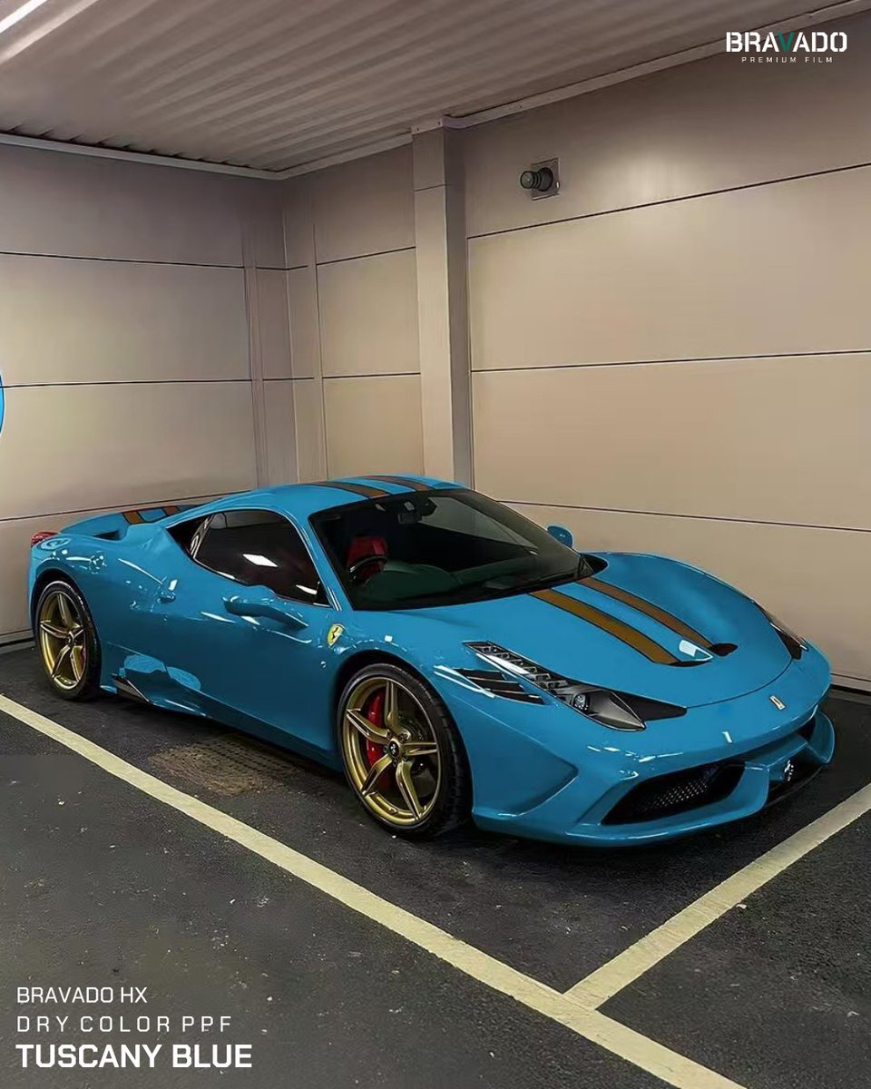 bravaod's tweet photo. BRAVADO DRY COLOR PPF – TUSCANY BLUE
トスカーナを思わせる澄んだ深いブルー。上品な艶でラグジュアリーカーにもよく似合う人気カラー。
📩 購入：DM または bravado202103@gmail.com #Bravado #DRYCOLORPPF #ドライPPF #カラーPPF #PPF https://t.co/gWW2Sz3icm