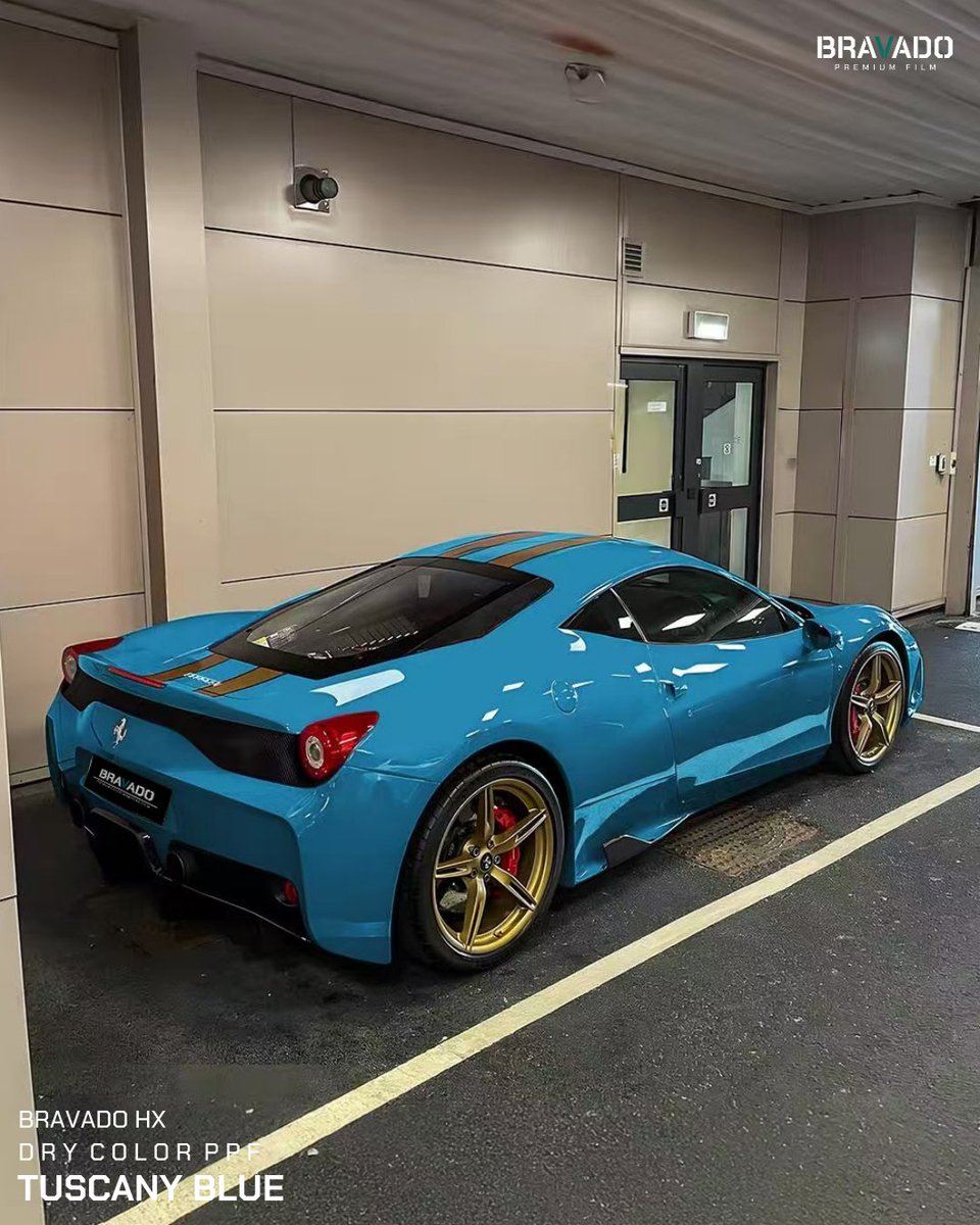 bravaod's tweet photo. BRAVADO DRY COLOR PPF – TUSCANY BLUE
トスカーナを思わせる澄んだ深いブルー。上品な艶でラグジュアリーカーにもよく似合う人気カラー。
📩 購入：DM または bravado202103@gmail.com #Bravado #DRYCOLORPPF #ドライPPF #カラーPPF #PPF https://t.co/gWW2Sz3icm