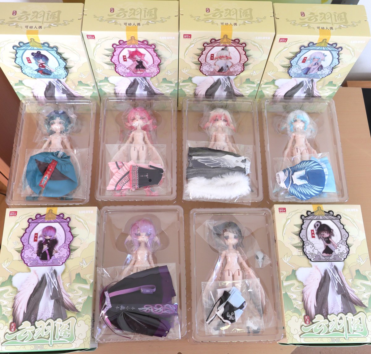 LULUYA-雲羽閣、まずは開封。
中身はノーマル6体、シクレは出ませんでした。