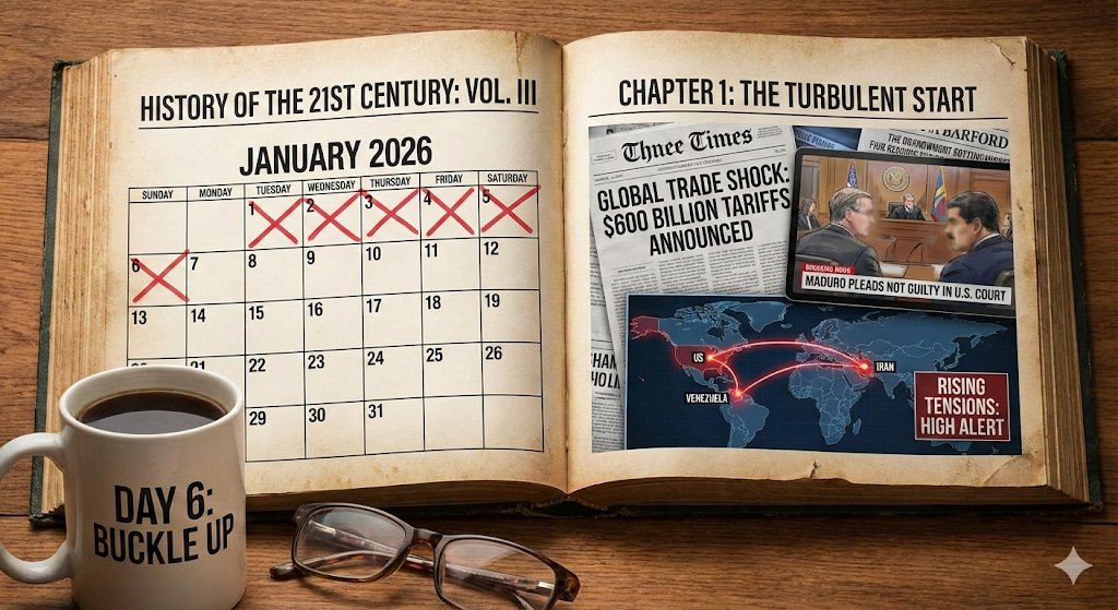 2026 is only 6 days old and we already have $600B tariffs, Maduro in court, and rising tensions.
​This year isn't just a news cycle, it’s a whole history book chapter. Buckle up. 🌍📉
​#Geopolitics #GlobalNews