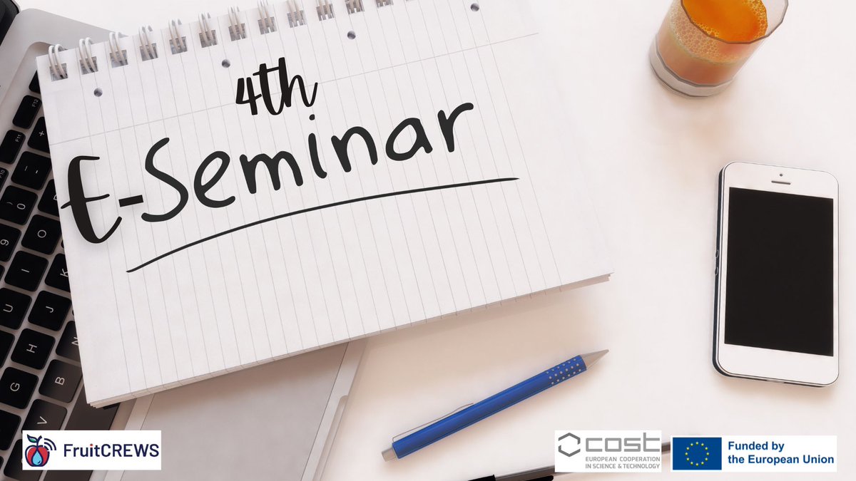 FruitCrews's tweet photo. 🌱 @FruitCrews E-Seminar Series – Episode 4

📅 8 Jan | ⏰ 15:30 CET | 💻 Online (MS Teams)

🎙️ Chaired by Brunella Morandi

🎤 Speakers:
🍎 Yael Grunwald – Apple cultivars &amp; heat waves
🌿 Kaspars Kampuss – Mulching &amp; soil conditions

🔗 Join us: https://t.co/wVQ88HrKDi https://t.co/rEXvFmVUnj