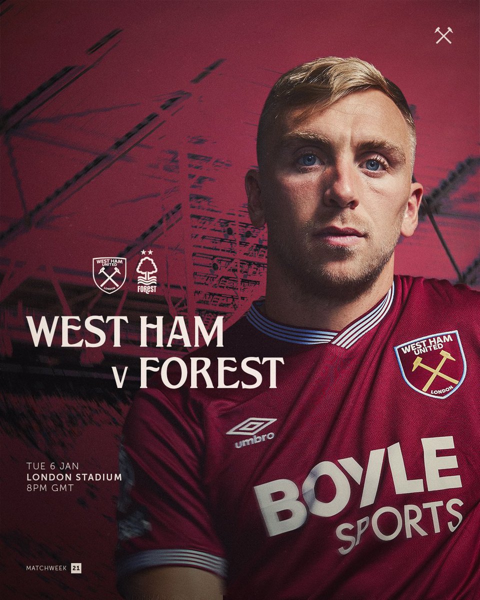 Matchday in East London 📍
 
COYI ⚒️