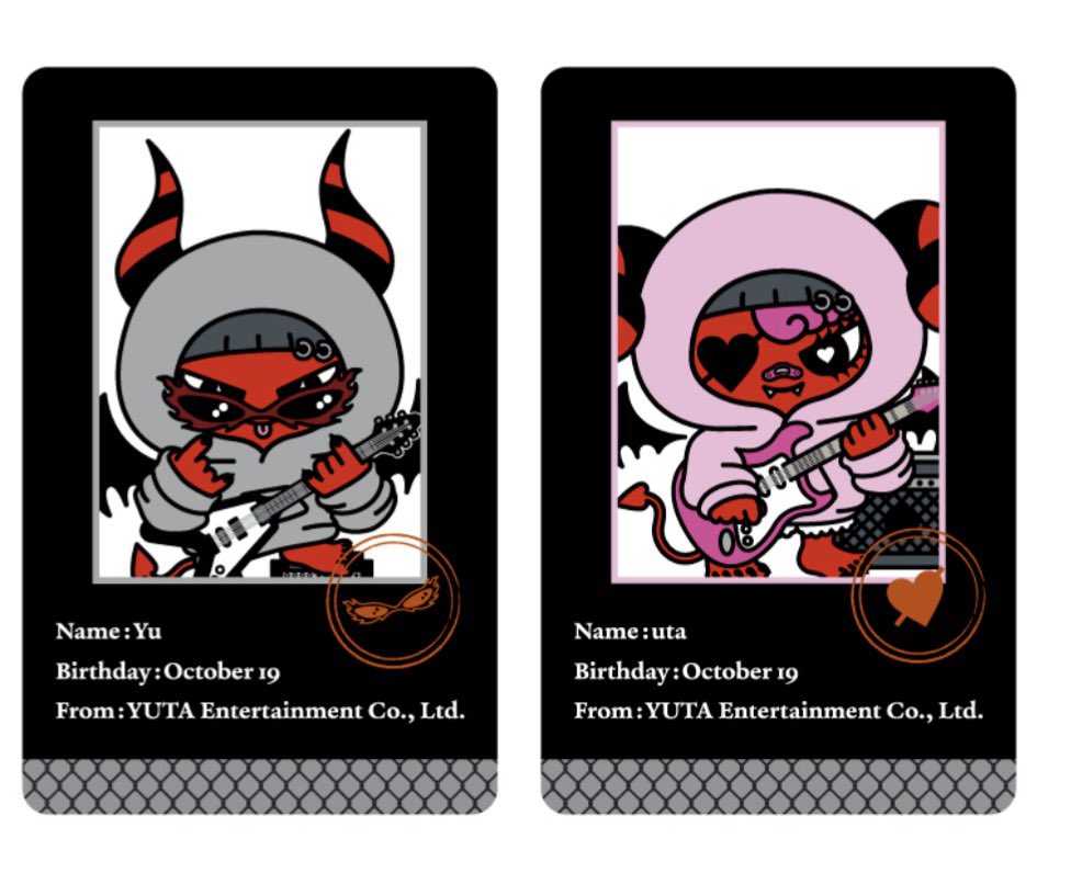 入場特典可愛すぎる😈🩶🩷

Birthday: October 19
From: YUTA Entertainment Co.,Ltd