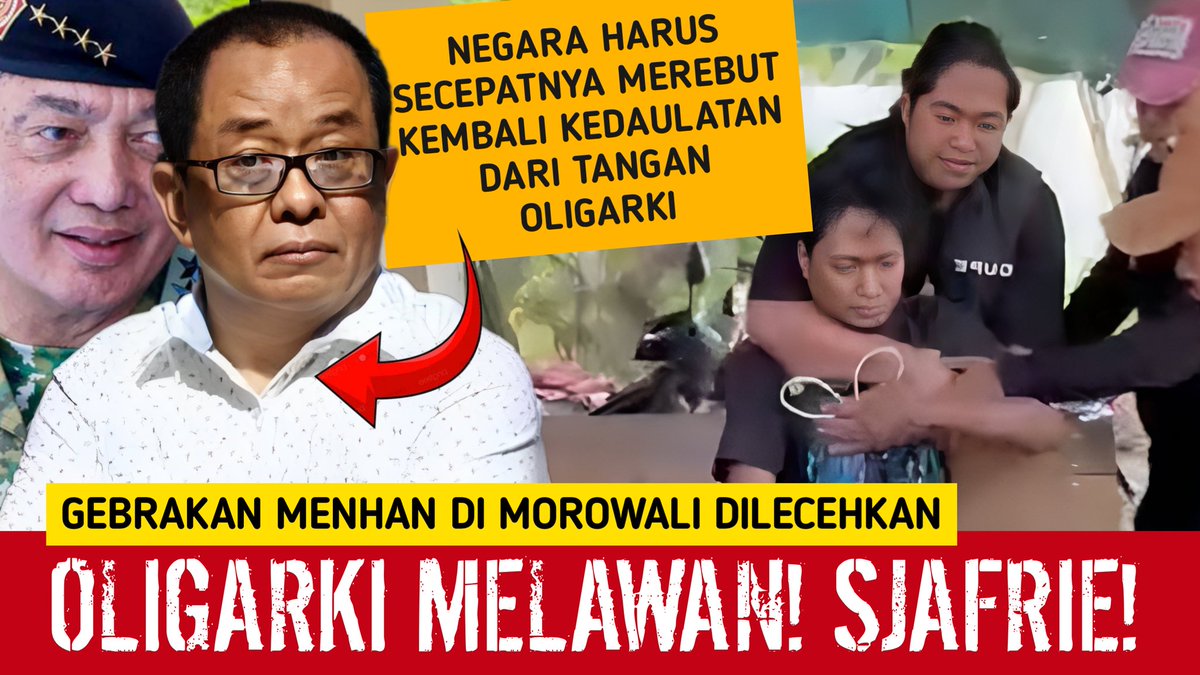 <a href="/msaid_didu/">Muhammad Said Didu</a> <a href="/Naz_lira/">𝐋𝐈𝐑𝐀 ⁽ᴼᶠᶠⁱᶜⁱᵃˡ⁾</a> <a href="/NenkMonica/">𝕸𝖔𝖓𝖎𝖈𝖆 ᴼᶠᶠⁱᶜⁱᵃˡ</a> <a href="/P3gEl/">5tePh3N</a>
<a href="/abu_waras/">Lambe Waras</a> <a href="/Mdy_Asmara1701/">Maudy Asmara</a>

SAID DIDU: GEBRAKAN MENHAN SJAFRIE DILAWAN OLIGARKI, SAATNYA REBUT KEMBALI KEDAULATAN RAKYAT DARI MEREKA

"Di Morowali sdh tak ada negara. Yg kuasa di sana Geng SOP dg menggunakan tangan² aparat."

youtube.com/live/Ar9z797NB…