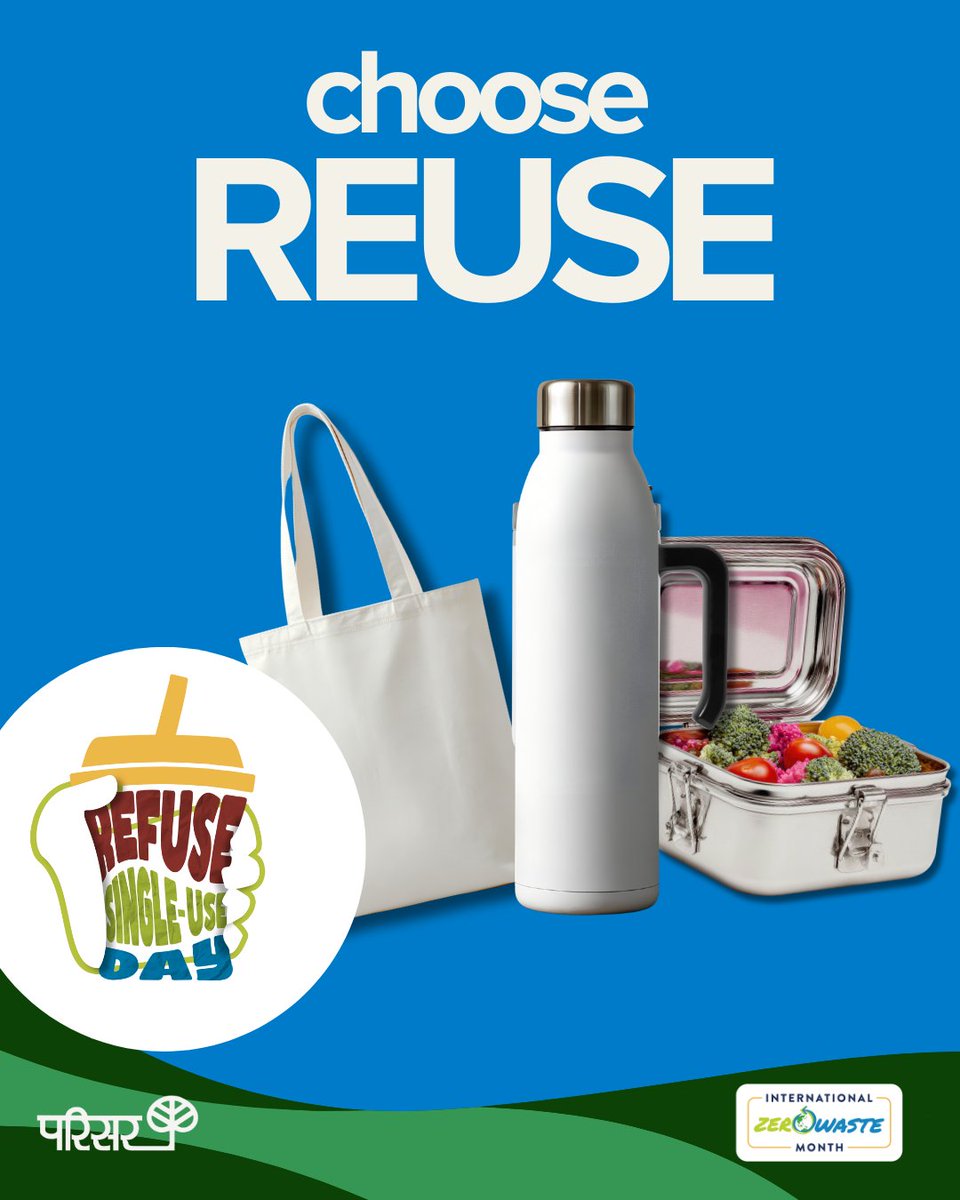 We are calling on FMCGs to step up for the planet! 📢 

On January 6, take the #RefuseSingleUse challenge. Swap the disposables for reusables and encourage your customers to #ChooseReuse. Are you in?

#IZWM2026 #InvestInZeroWaste #RefuseSingleUse