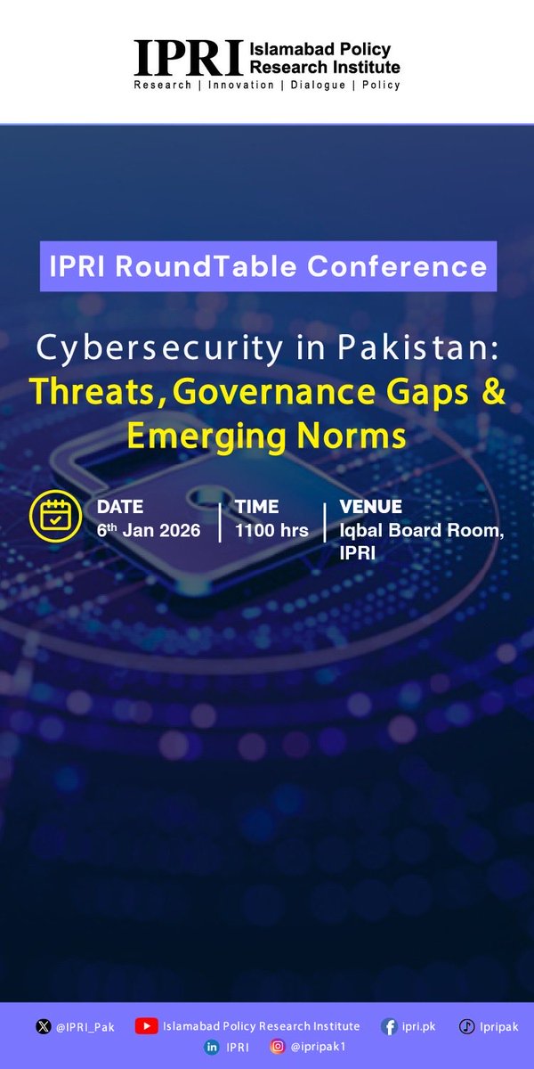 Islamabad Policy Research Institute tweet media