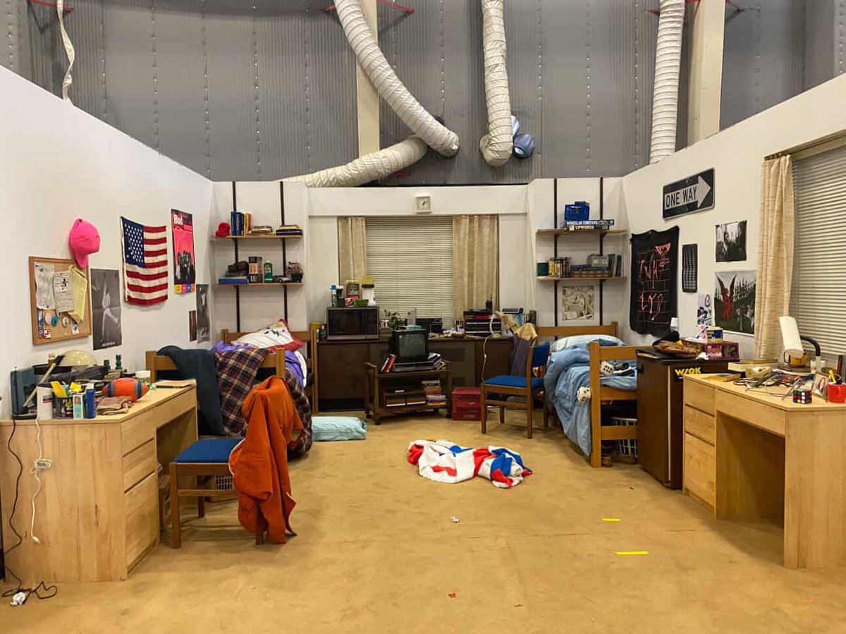 bylerity's tweet image. other side of mikes dorm room!!!!