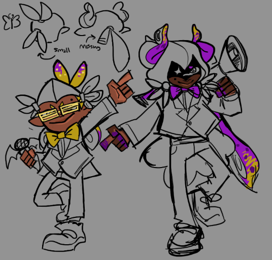 pikachulink1123's tweet photo. #splatoon x #phighting sketches https://t.co/neIj9921bj