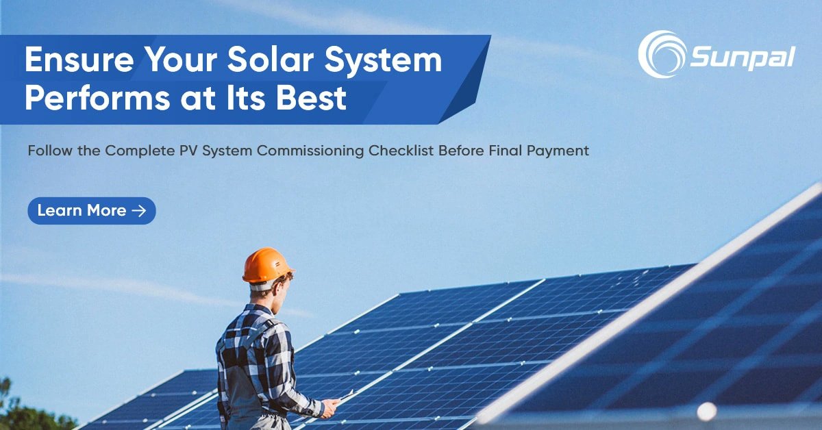Avoid costly solar mistakes!✅
Get our essential PV system commissioning checklist—ensure perfect installation before final payment.💸
Pro tips inside‼️
👉sunpal-energy.com/solar-pv-syste…

#SolarEnergy #SolarInstallation #RenewableEnergy #SunpalEnergy