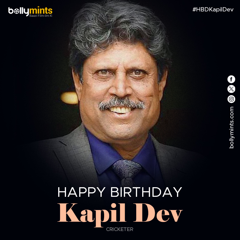 BollyMints's tweet photo. Wishing A Very Happy Birthday To Cricketer #KapilDev Ji !
#HBDKapilDev #HappyBirthdayKapilDev https://t.co/hVA8WxJ8Az