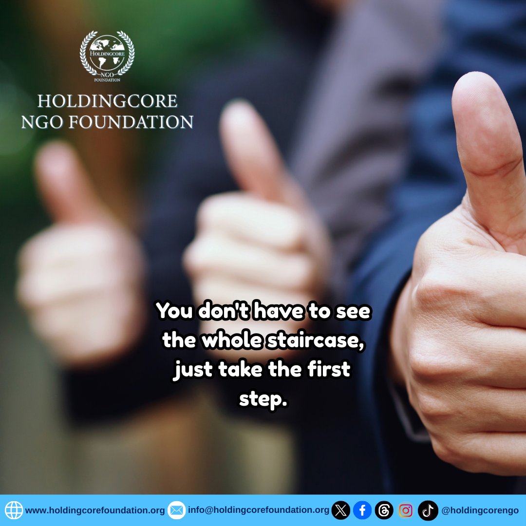 Holdingcorengo's tweet image. Progress is a series of small wins stacked on top of each other.

 #TransformationTuesday #HoldingcoreEMPFoundation #SmallWins #NewYearProgress