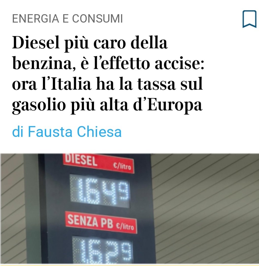 Non solo non hanno mantenuto le promesse, sono andati oltre.

Grazie <a href="/GiorgiaMeloni/">Giorgia Meloni</a>, grazie <a href="/matteosalvinimi/">Matteo Salvini</a>.

#accise