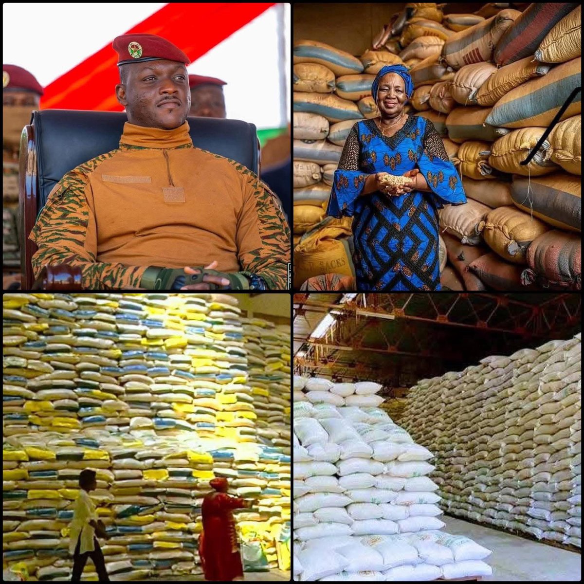 Its_ereko's tweet photo. Under President Ibrahim Traoré, Burkina 🇧🇫 Faso has launched major agricultural reforms aiming for food sovereignty, a goal last pursued with this intensity under Thomas Sankara.

Recent gov't reports indicate a significant increase in cereal production for 2023-2024, with investments in local fertilizer, seed subsidies, and grain storage infrastructure.

While "food security" is a complex, ongoing metric, the renewed focus on self sufficiency & reducing import dependency is a clear strategic shift. The proof will be in sustained harvests, resilient storage, and stable prices.

A nation's path to true independence is paved with its ability to feed its people.