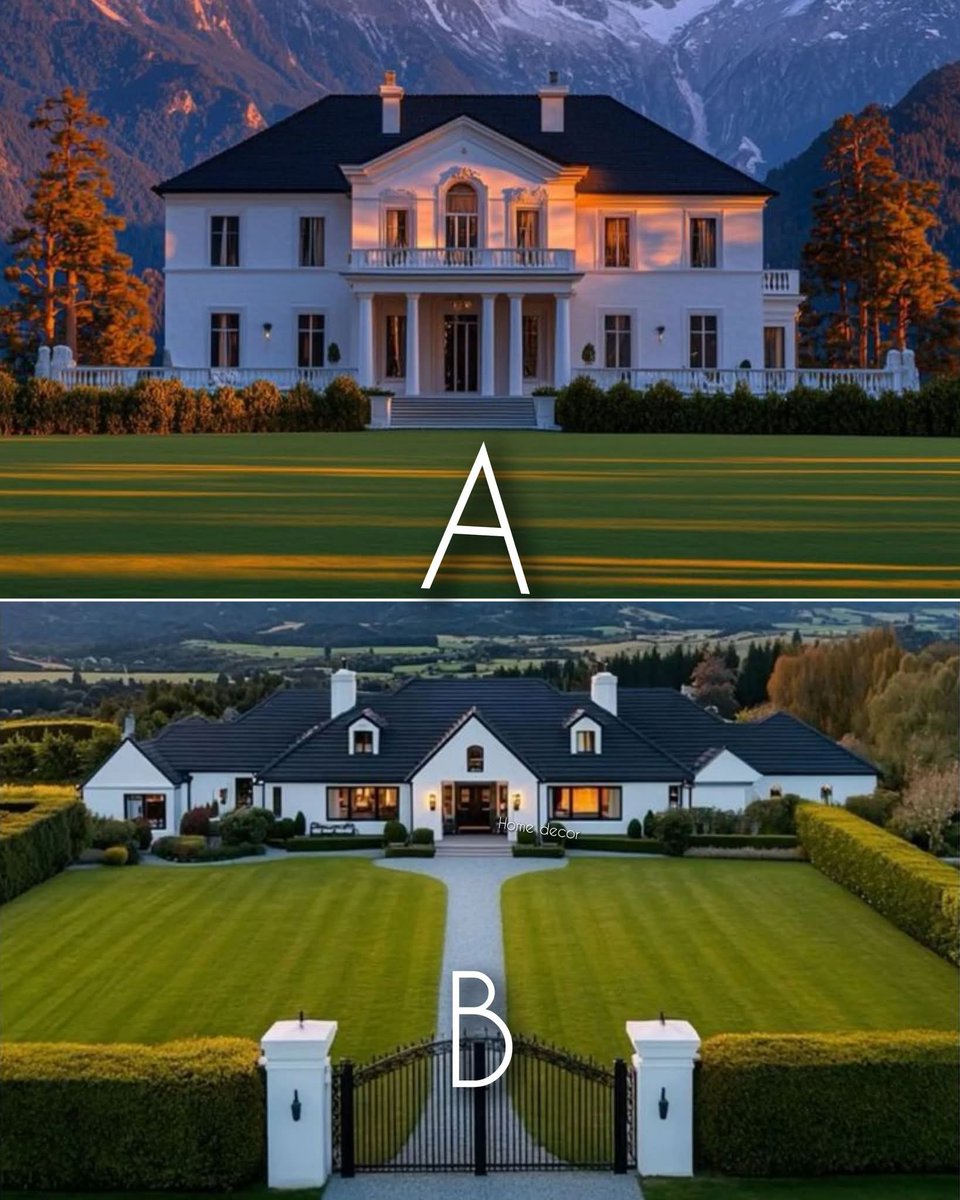 أي بيت أقرب لقلبك: A أو B؟