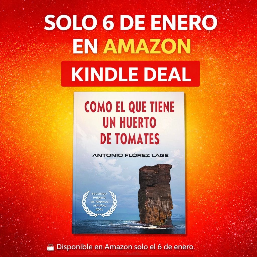 aflorezlage's tweet photo. 📚 ¡Oferta relámpago en Amazon!
📅 Sólo el 6 de enero 🚀
🔗 Link en bio.  https://t.co/2AxBBmgIEE
#KindleDeal #KindleFlash #OfertaKindle #AmazonKindle #LibrosKindle #Novela
#SoloHoy https://t.co/6gCOrBFXtE