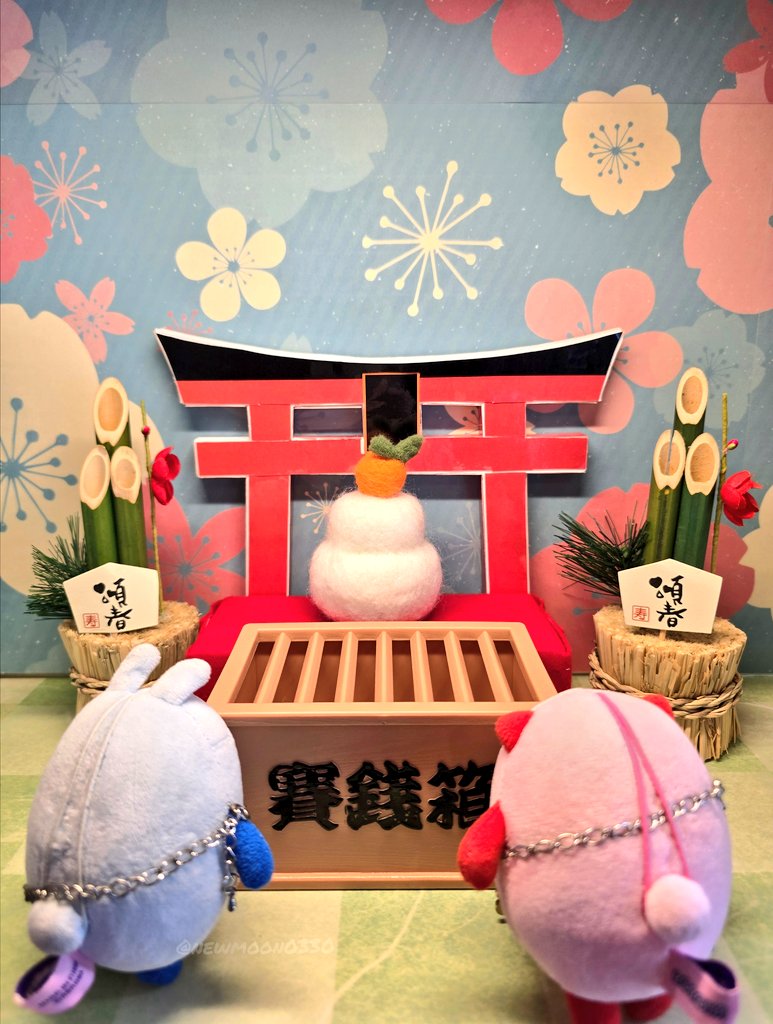 newmoon0330's tweet photo. 2026年 ロロハ撮り📸
ロロハたちの初詣⛩️
今年も良い年になりますように✨
#ROROHA  #ヌンヌ #ニャンニャ https://t.co/ySICBaFagu