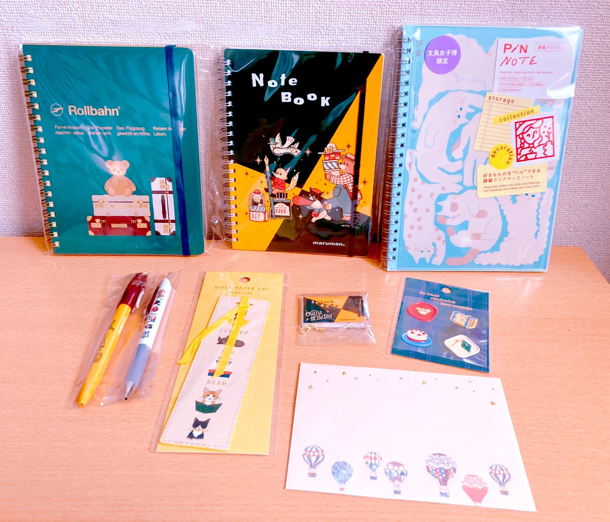 め-ちゃん(@mei_m1207)から素敵文具ｾｯﾄが!!🧸柄ﾛﾙﾊﾞﾝﾚｱすぎ!!ﾏﾙﾏﾝｽｹﾌﾞ