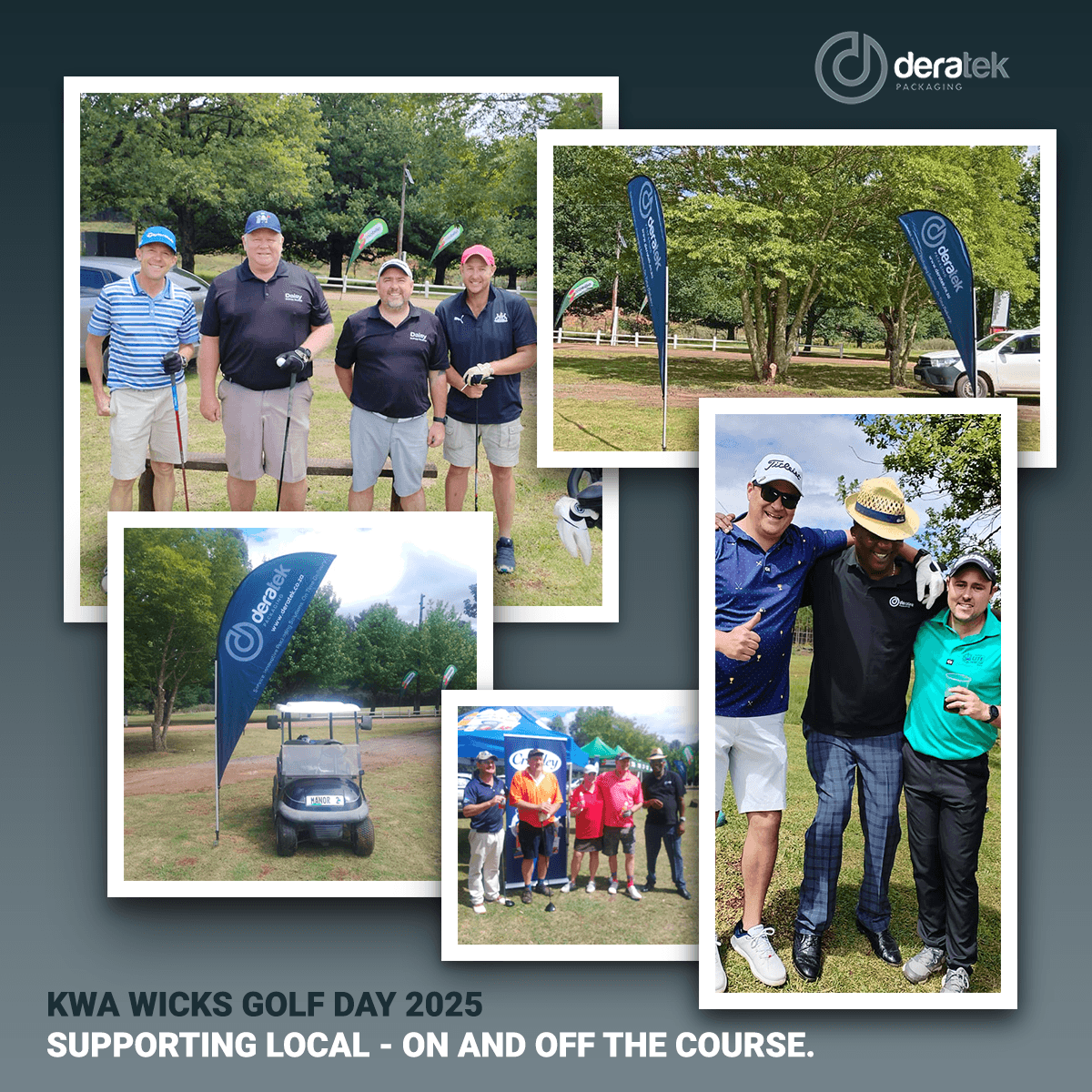 DeratekPack's tweet photo. ⛳ A great day of golf, connection and local support at the Maclear KWA WICKS Golf Day!
Deratek was proud to sponsor and be part of the fun.

#KwaWicks #MaclearGolfDay #DeratekSupport #Community https://t.co/fIp16TTmuw