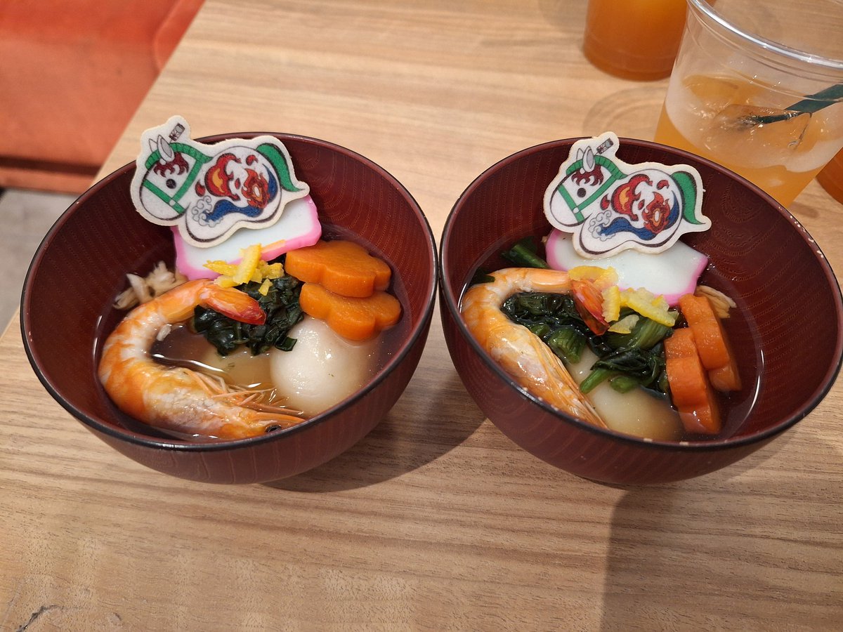 鬼滅の刃 ufotable cafe カフェ 干支2026 午年 午年のお雑煮かわいい