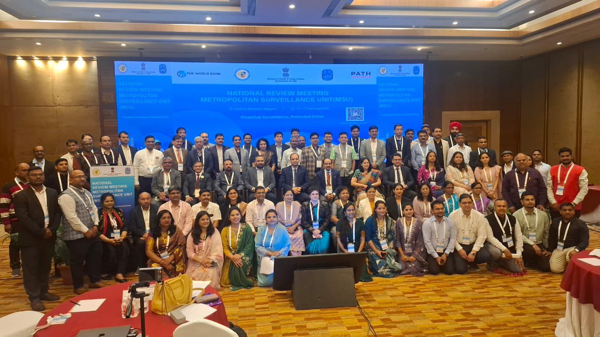NCDCMoHFW's tweet photo. Two Day National Review Meeting of MSUs kicks off today in Nagpur with the theme #ProactiveSurveillance, #ProtectedCities.
The event was marked by the presence of Shri Saurabh Jain, Joint Secretary, MoHFW, Dr. Ranjan Das Director NCDC @MoHFW @NCDC https://t.co/5ny1phf0wC