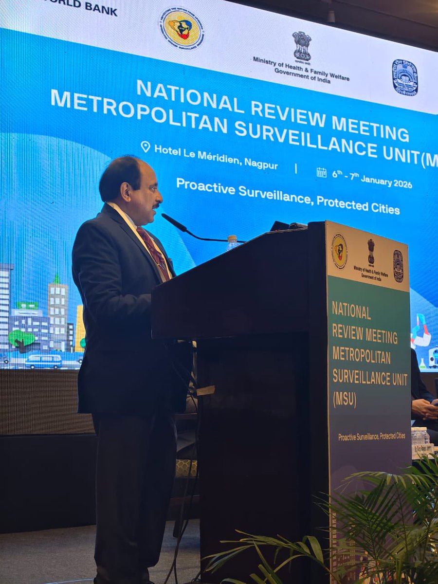 NCDCMoHFW's tweet photo. Two Day National Review Meeting of MSUs kicks off today in Nagpur with the theme #ProactiveSurveillance, #ProtectedCities.
The event was marked by the presence of Shri Saurabh Jain, Joint Secretary, MoHFW, Dr. Ranjan Das Director NCDC @MoHFW @NCDC https://t.co/5ny1phf0wC