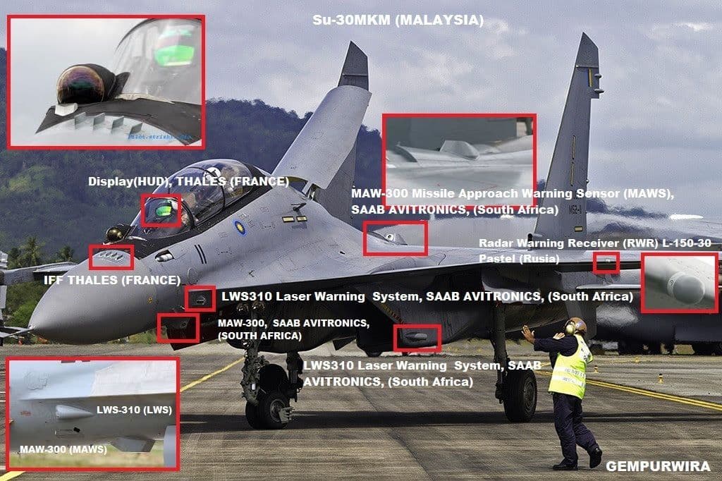 polietzz's tweet image. Asian flankers have been modified to support western systems and munitions for many years.

One example, the Malaysian Sukhoi.
