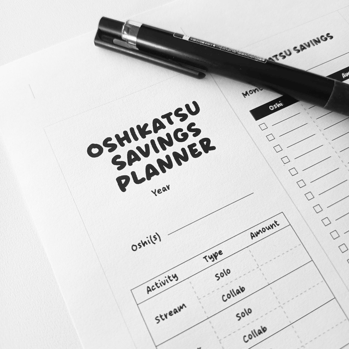 angelelisha_art's tweet image. I made a personal oshikatsu savings planner! (because I'm doing it this year yay) 🥳
Sharing this here too if anyone's interested :D 

You can download it for free on my ko-fi (link on the replies 👇)