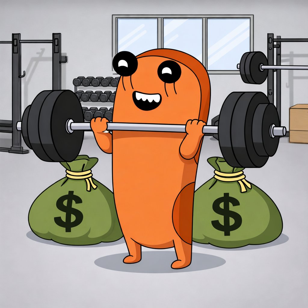 $shrimps work hard for their bags