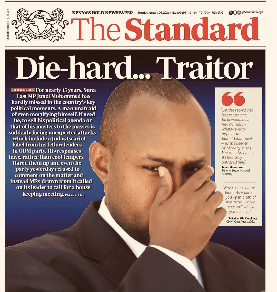 paulinenjoroge's tweet image. Junet swallowed a coconut 🙊
Things are very tough for him at the moment.