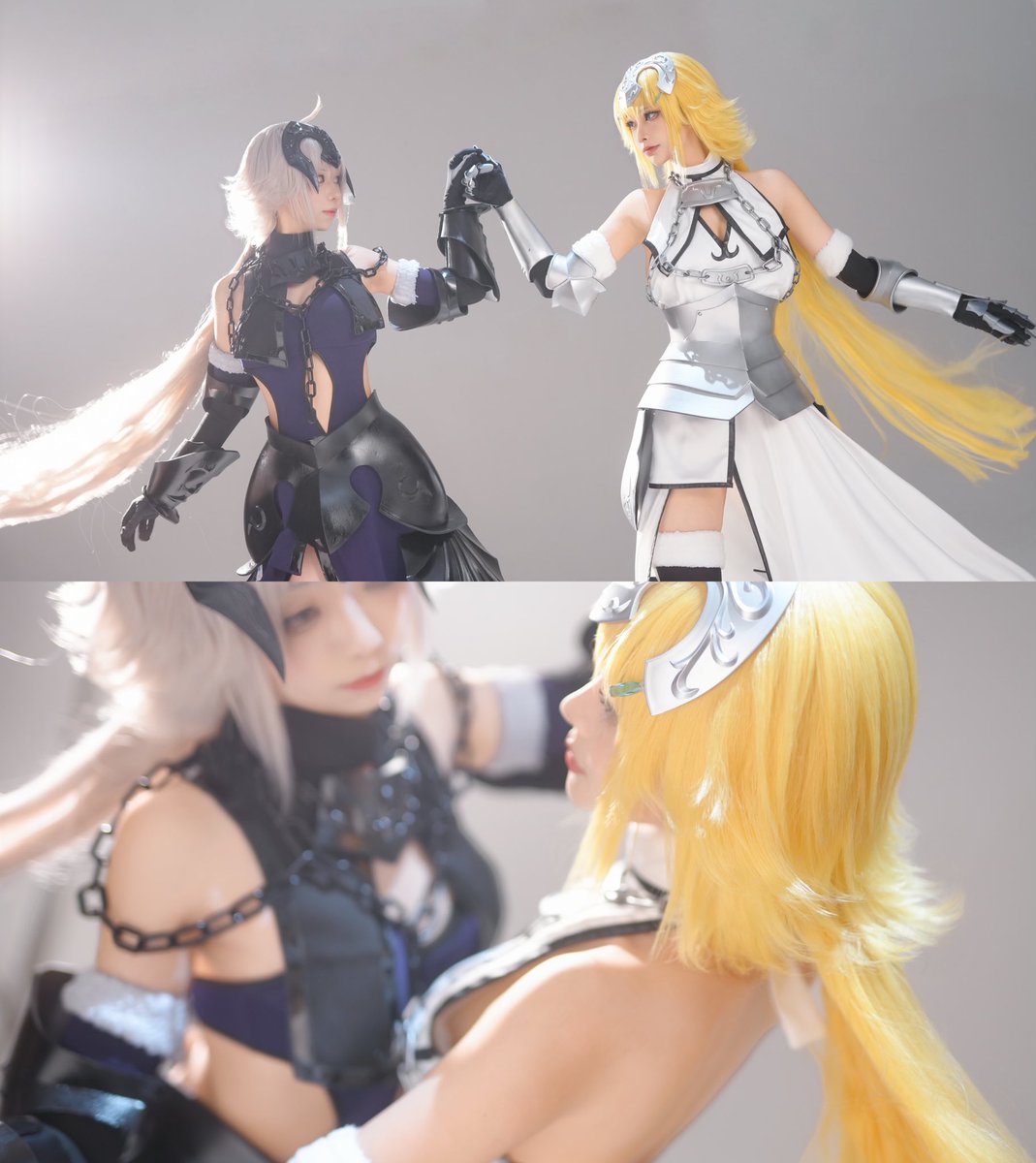 Joyeuse anniversaire, Jeanne!🎂

「さよなら。
　...まるで妹のような、もう一人の私。」

「じゃあね。
　　ー負けんじゃないわよ」

ジャンヌ　Shiina
オルタ　藍原杏子

#FGO #ジャンヌ