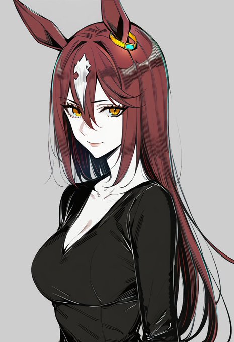 大人ウオッカ 髪の毛を伸ばすようになった
かつてのやんちゃぶりは潜めるようになって女性らしくなったが、むしろ闘争心という面では桁違いである

自力で走ることを引退後、新たな道に進んだ。
職業、ロードレーサー。 