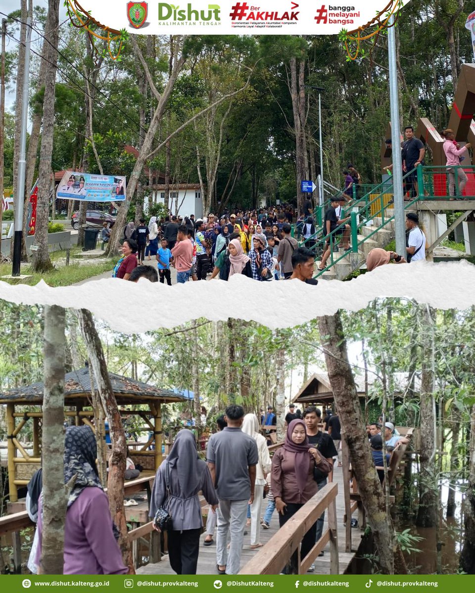 DishutKalteng's tweet photo. Momen Nataru 2025–2026, Hutan Kota Nyaru Menteng Berkah Dipadati Pengunjung
#kaltengmakinberkah
#kaltengberakhlak
#dishut
#dishutprovkalteng
#kalteng
#palangkaraya
#asnberakhlaksukaikan https://t.co/klEaYIz4pT