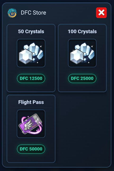 🔥 Huge Rewards Now Open at DFC Store! 🔥

The long-awaited Flight Pass has finally landed! ✈️ PLUS, we’re slashing prices with a 50% OFF sale on all existing Crystals! 😱

Check it out now: [My Info > DFC Store]. DFC holders, don’t miss out on this massive deal! 🚀
#CrossChain