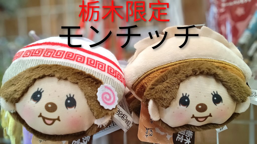 こんにちは✨️ 栃木限定😍モンチッチのご紹介です👏 ちょこんと乗った