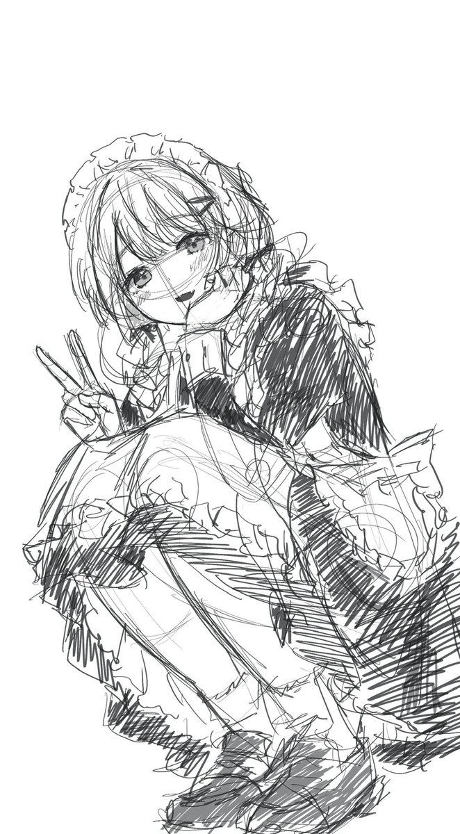 雑なラフ 