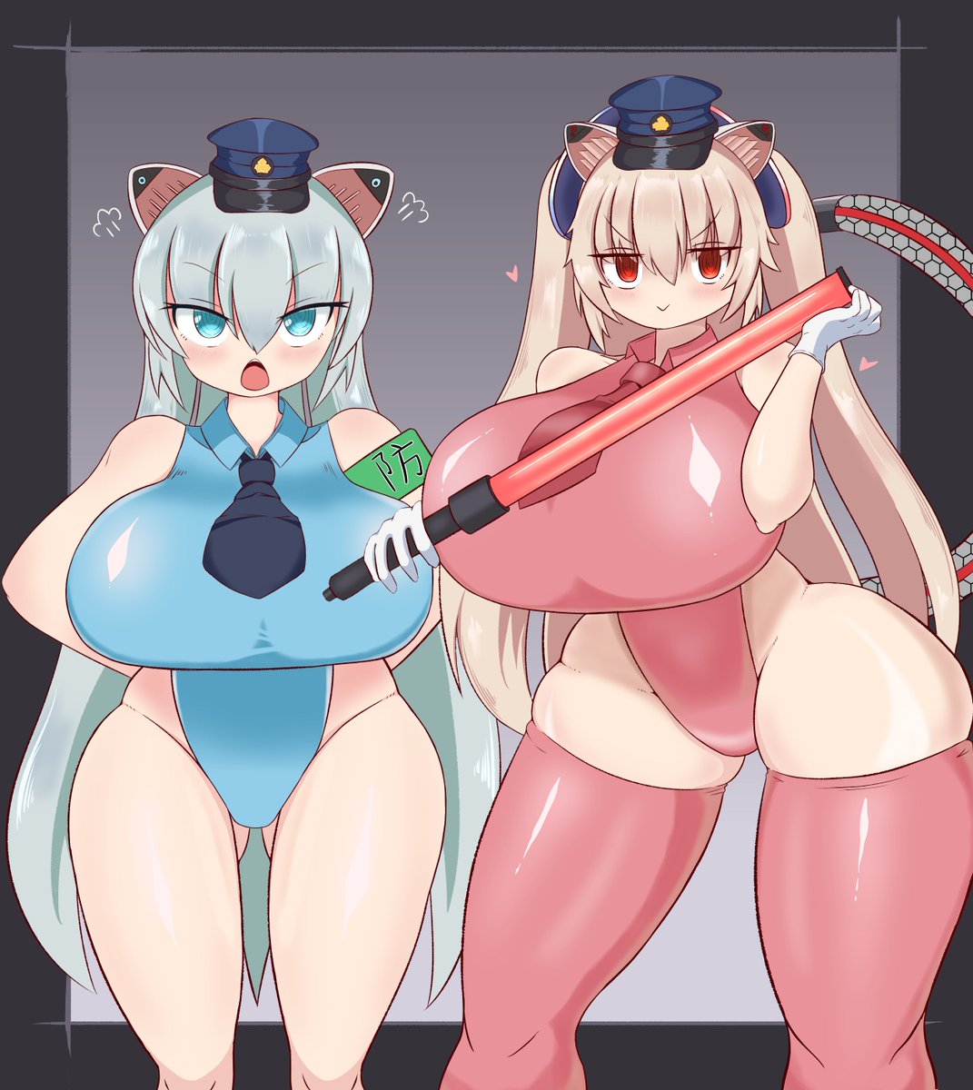 ハイレグポリスのら&ますきゃっとの◎通安全運動 