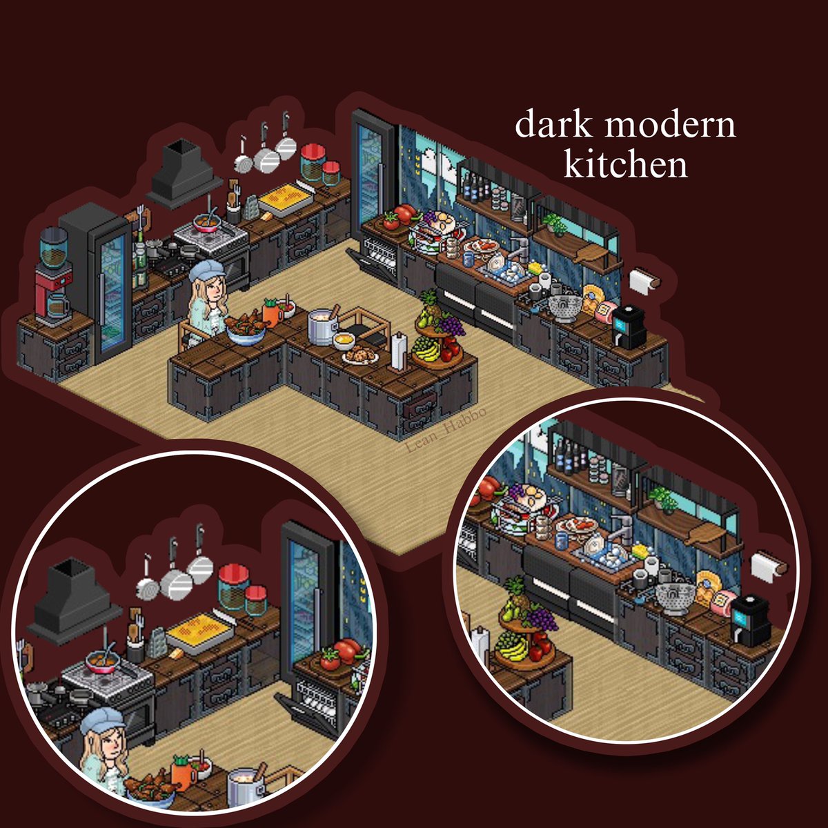 depththoughts's tweet image. cozinha moderna / modern kitchen 
feito no: @MeuHabblet 
by: .Lean.
primeiro post na comu! #habbo #habboptbr #habblet