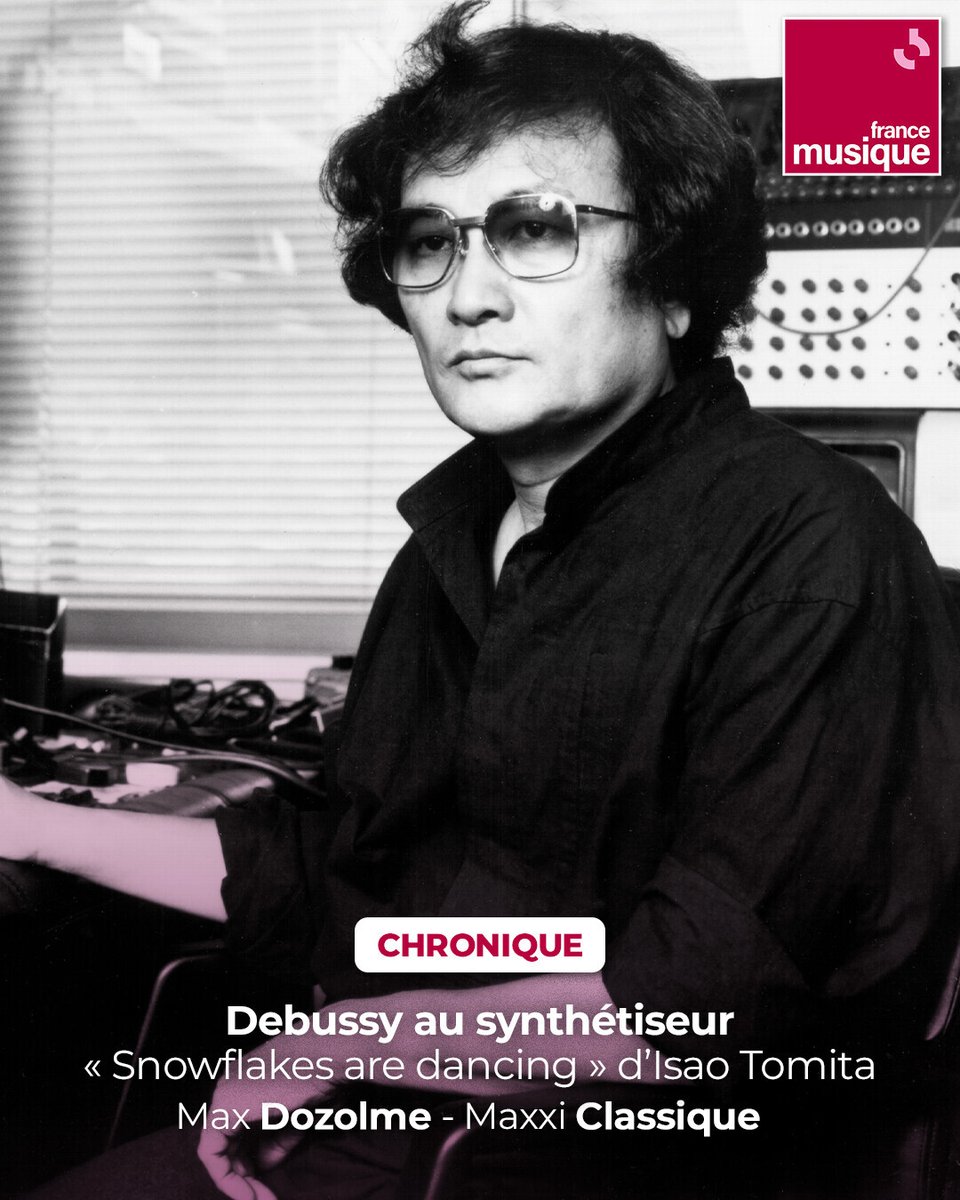 francemusique's tweet photo. Dans Maxxi Classique, Max Dozolme nous fait écouter de la musique électronique reprise au synthétiseur avec un album mythique d’Isao Tomita : "Snowflakes are dancing" ❄️➡️ https://t.co/Iq7hPKkyHA https://t.co/rjR2G7cnja