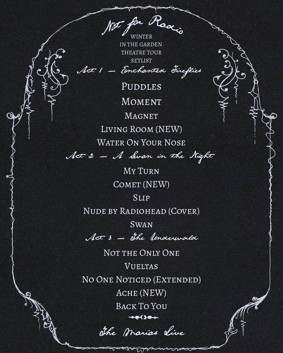 the marías live tweet media